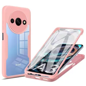 Techsuit - ColorVerse 360 Series + Screen Protector - Xiaomi Redmi A3 - Pink