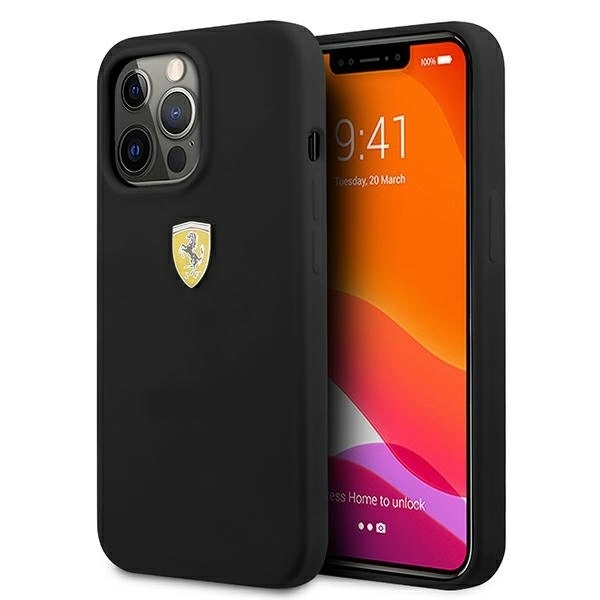 Ferrari FESSIHCP13LBK iPhone 13 Pro / 13 6.1" black/black hardcase Silicone