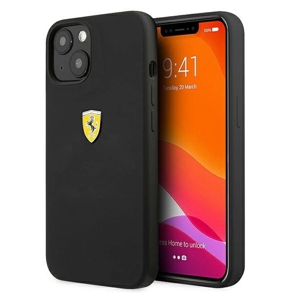 Ferrari FESSIHCP13MBK iPhone 13 6.1" black/black hardcase Silicone