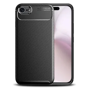 Techsuit - CarbonFiber - iPhone SE 4 2024 - Black