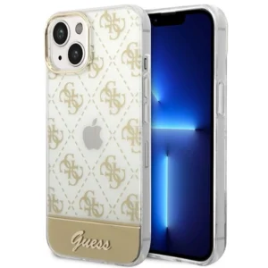 Guess GUHCP14MHG4MHG iPhone 14 Plus 6.7 "gold / gold hardcase 4G Pattern Script