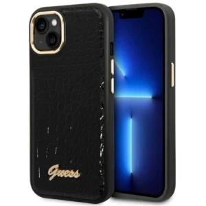 Guess GUHCP14MHGCRHK iPhone 14 Plus 6.7 "black / black hardcase Croco Collection