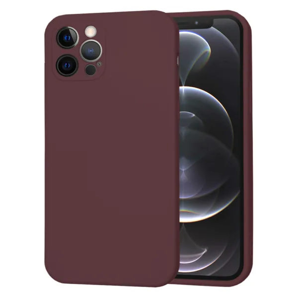 Techsuit - SoftFlex - iPhone 12 Pro - Plum Red