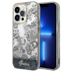 Guess GUHCP14XHGPLHG iPhone 14 Pro Max 6.7 "gray / gray hardcase Porcelain Collection