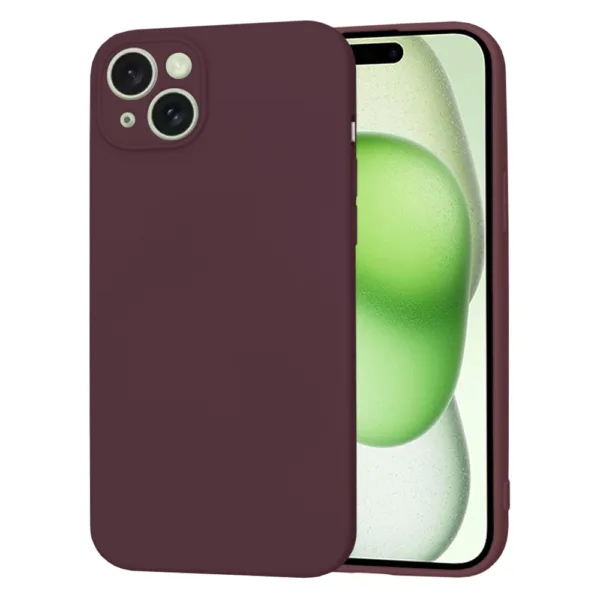 Techsuit - SoftFlex - iPhone 15 Plus - Plum Red