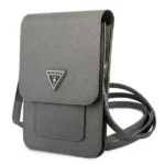 Guess Handbag GUWBSATMGR gray / gray Saffiano Triangle