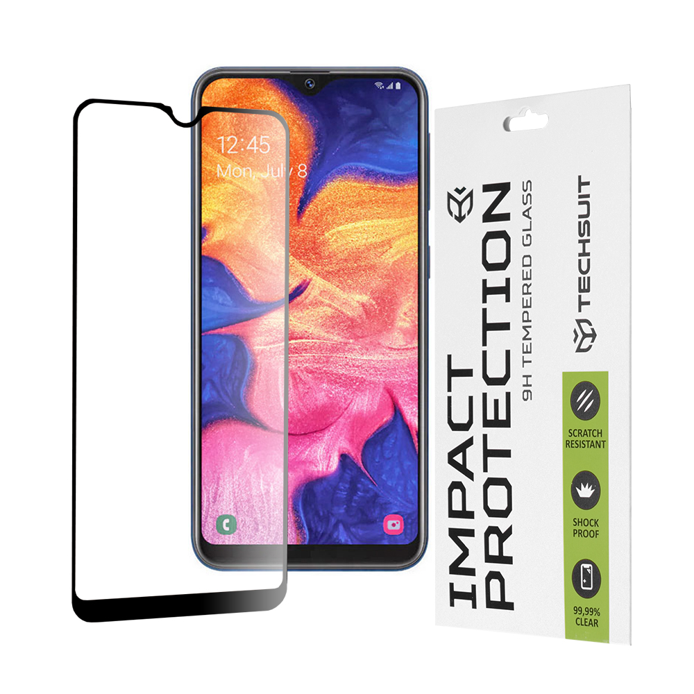 Techsuit - 111D Full Cover / Full Glue Glass - Samsung Galaxy A10e / A20e - Black