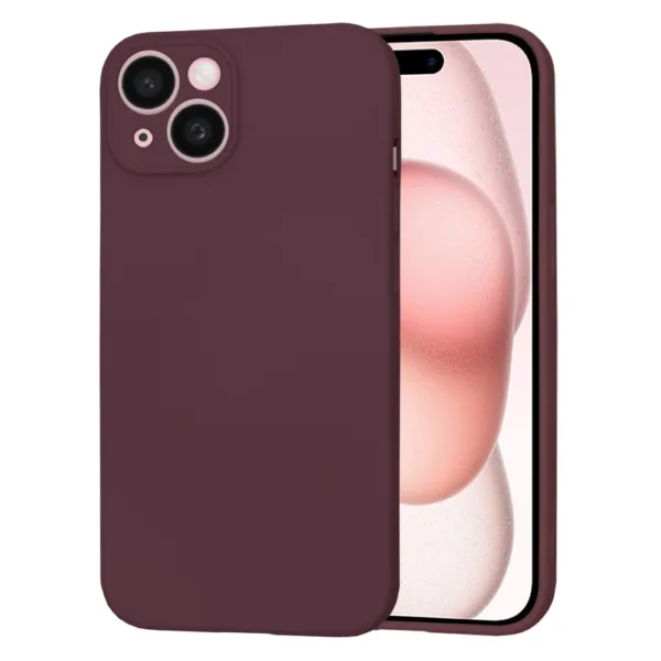 Techsuit - SoftFlex - iPhone 15 - Plum Red