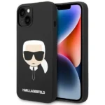 Karl Lagerfeld KLHCP14MSLKHBK iPhone 14 Plus 6.7 "hardcase black / black Silicone Karl`s Head