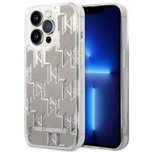 Karl Lagerfeld KLHCP14XLMNMS iPhone 14 Pro Max 6.7 "hardcase silver / silver Liquid Glitter Monogram