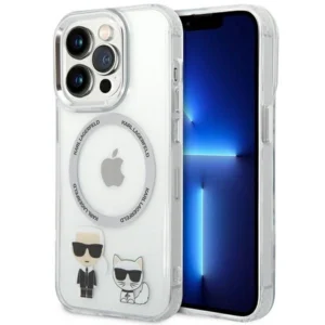 Karl Lagerfeld KLHMP14LHKCT iPhone 14 Pro 6.1 "hardcase transparent / transparent Karl & Choupette Aluminum Magsafe