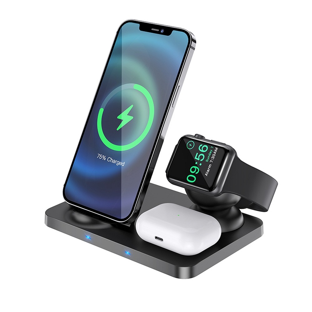 Hoco - Wireless Charging Station Ultra-Charge (CW33) - MagSafe with Cable Type-C