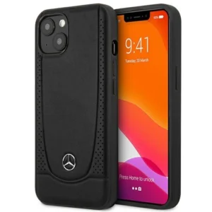 Mercedes MEHCP14MARMBK iPhone 14 Plus 6.7 "black / black hardcase Leather Urban