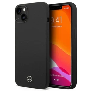 Mercedes Silicone Line case for iPhone 14 Plus - black