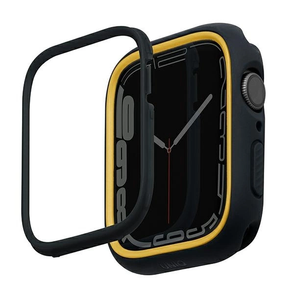 Uniq Moduo case for Apple Watch 4/5/6/7/8/SE/SE2 40/41mm - black and mustard