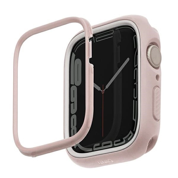 Uniq Moduo case for Apple Watch 4/5/6/7/8/SE/SE2 44/45mm - pink and white