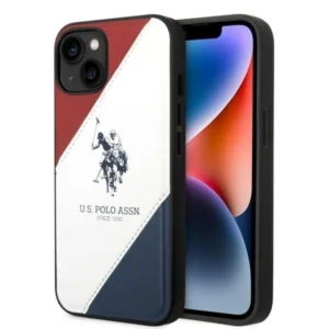 US Polo USHCP14MPSO3 iPhone 14 Plus 6.7" white/white Tricolor Embossed