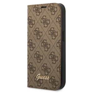 Guess GUBKP14MHG4SHW iPhone 14 Plus 6.7 "brown / brown book 4G Vintage Gold Logo