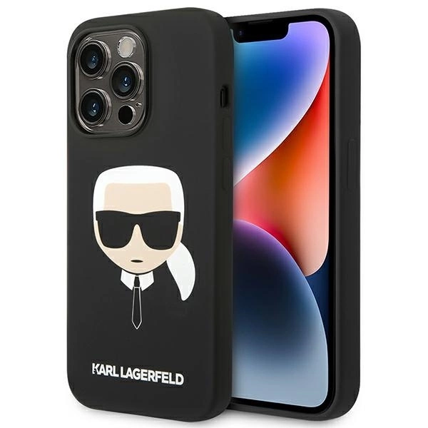 Karl Lagerfeld KLHCP14XSLKHBK iPhone 14 Pro Max 6.7 "hardcase black / black Silicone Karl`s Head