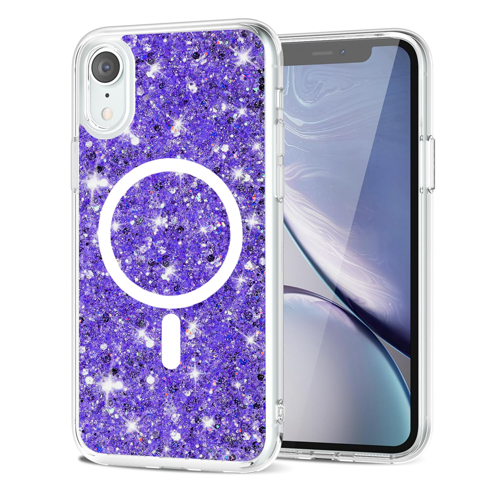 Techsuit - Sparkly Glitter MagSafe - iPhone XR - Purple