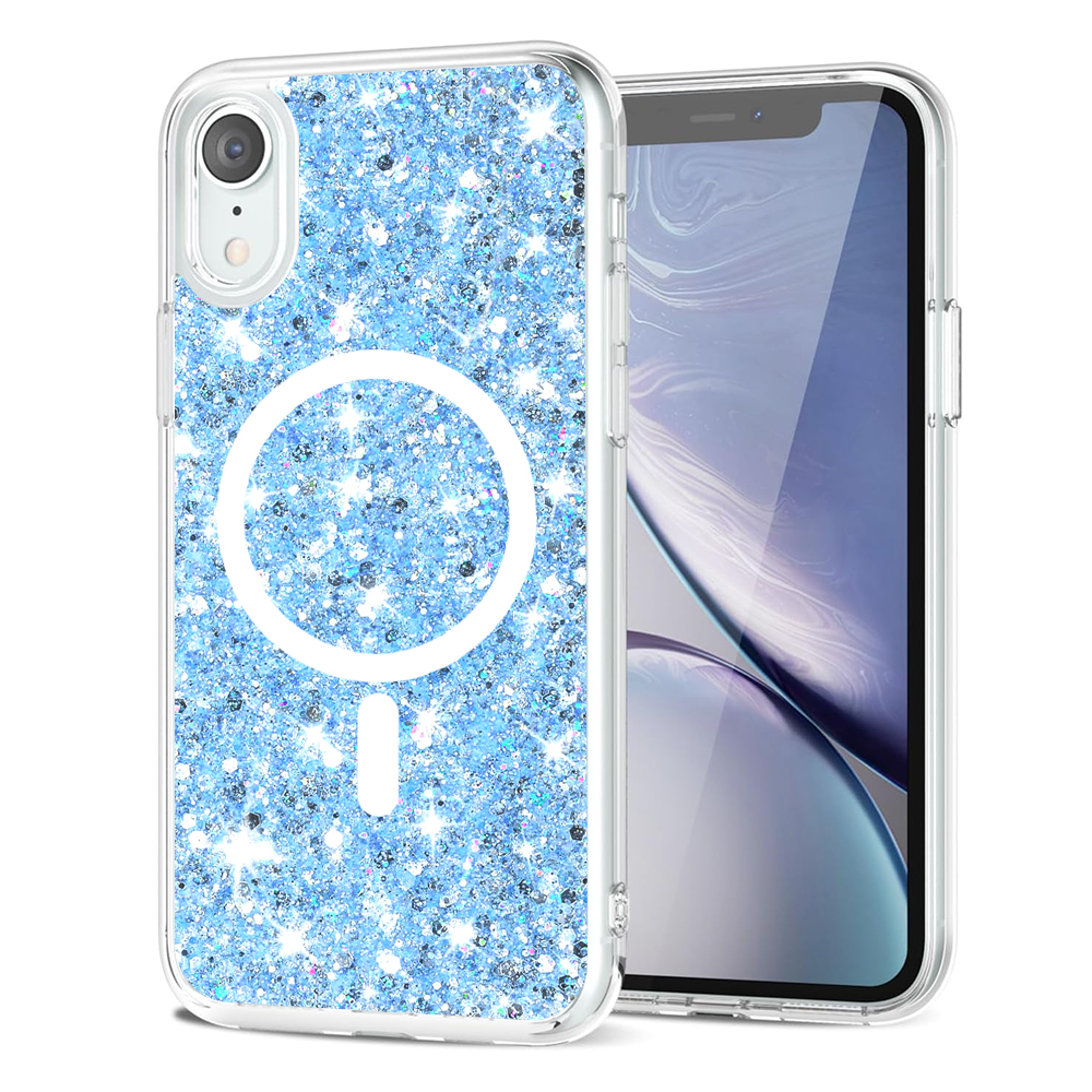 Techsuit - Sparkly Glitter MagSafe - iPhone XR - Blue