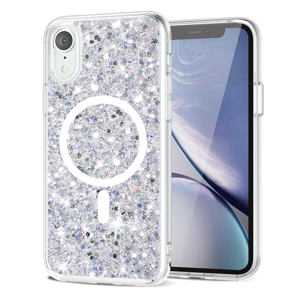 Techsuit - Sparkly Glitter MagSafe - iPhone XR - White