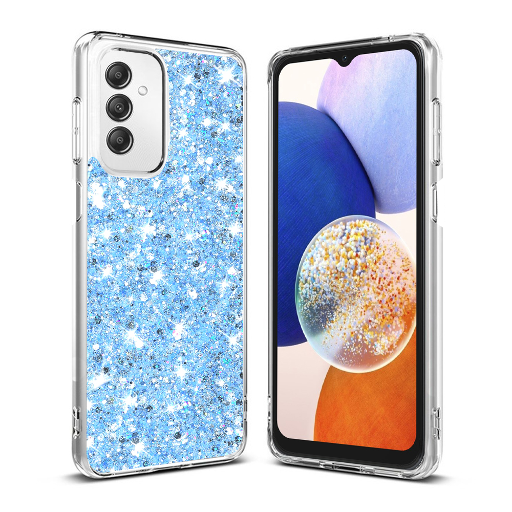 Techsuit - Sparkly Glitter - Samsung Galaxy A14 4G / A14 5G - Blue