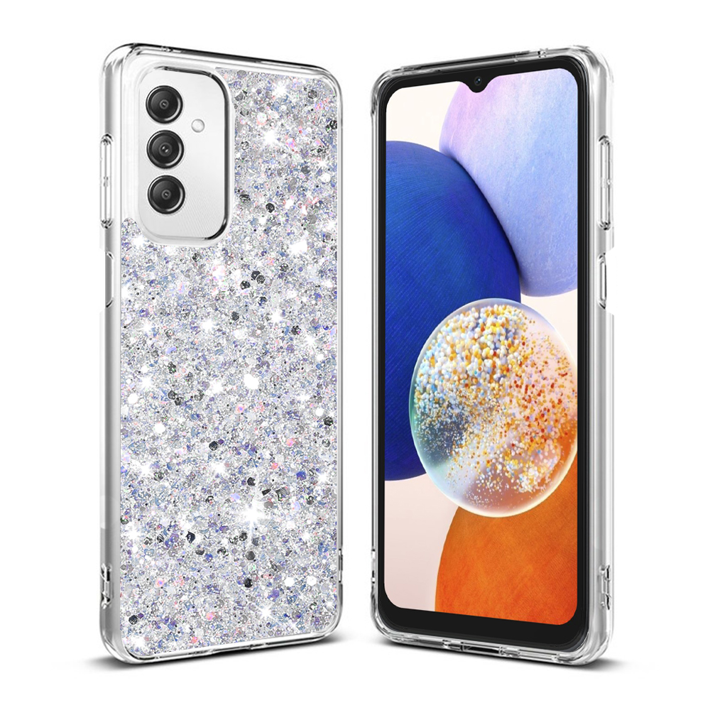 Techsuit - Sparkly Glitter - Samsung Galaxy A14 4G / A14 5G - White