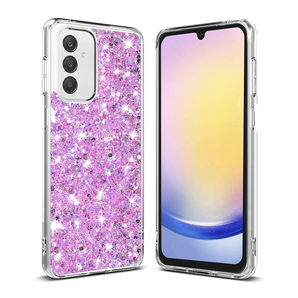 Techsuit - Sparkly Glitter - Samsung Galaxy A25 5G - Magenta