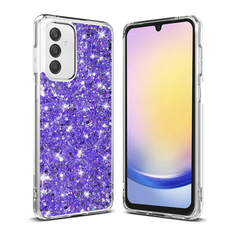 Techsuit - Sparkly Glitter - Samsung Galaxy A25 5G - Purple