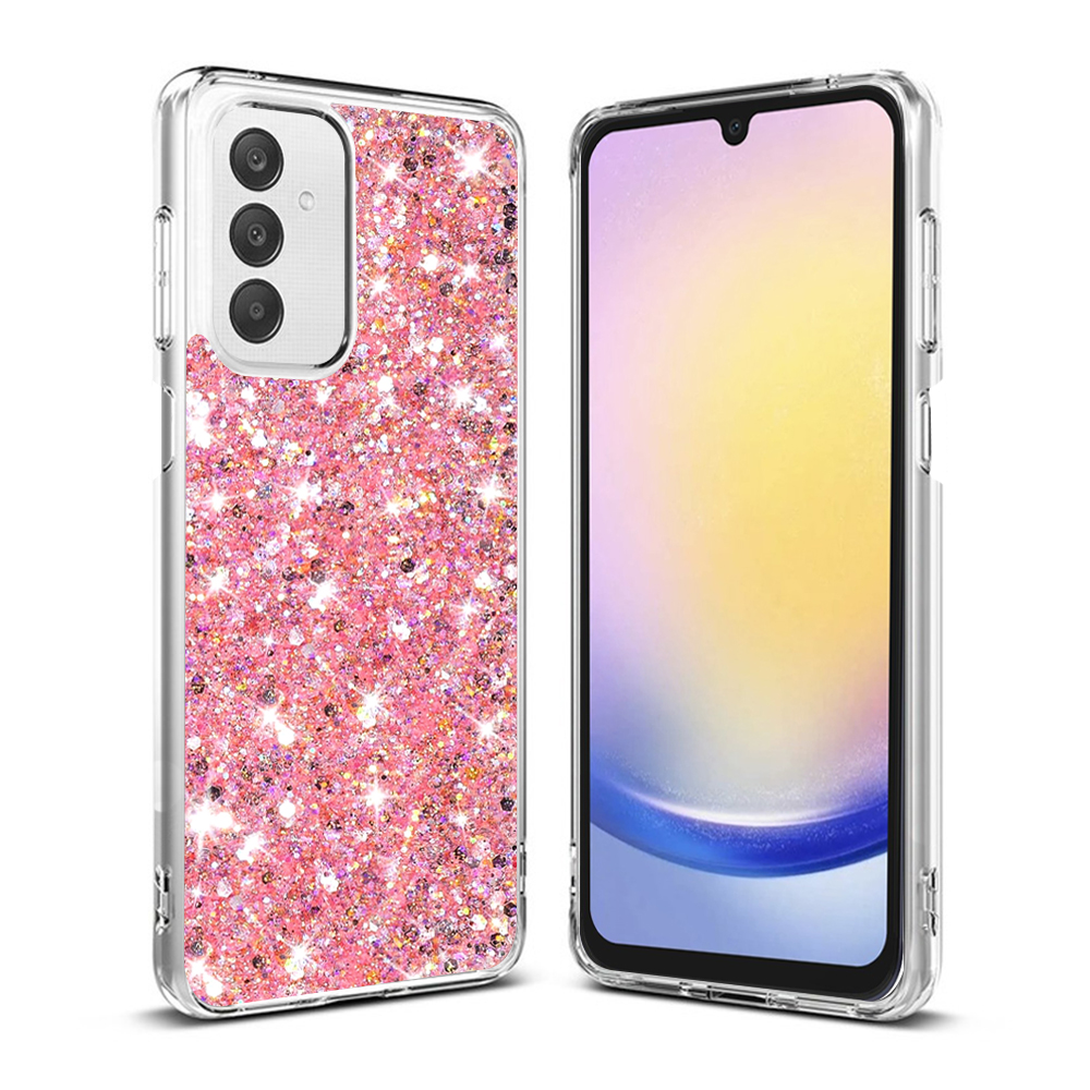 Techsuit - Sparkly Glitter - Samsung Galaxy A25 5G - Pink