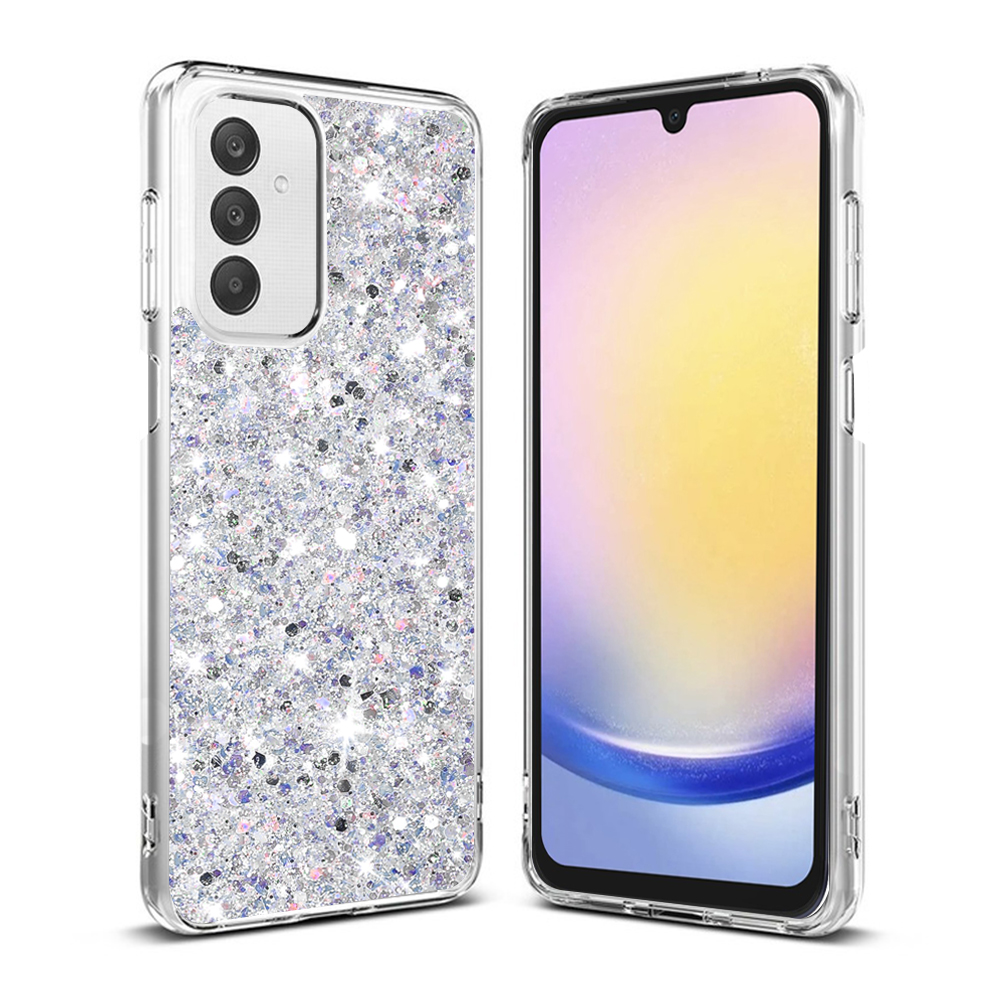 Techsuit - Sparkly Glitter - Samsung Galaxy A25 5G - White