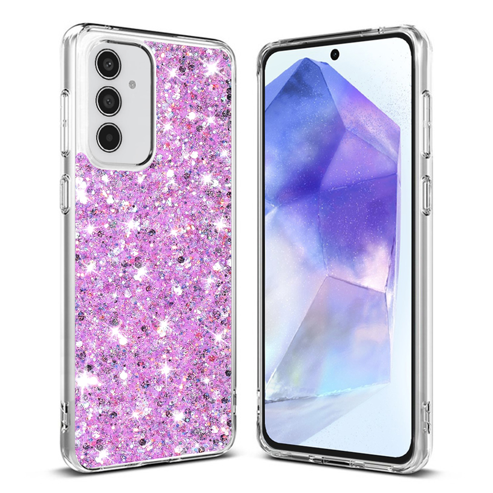 Techsuit - Sparkly Glitter - Samsung Galaxy A55 5G - Magenta