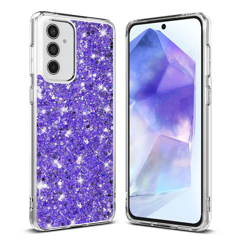 Techsuit - Sparkly Glitter - Samsung Galaxy A55 5G - Purple