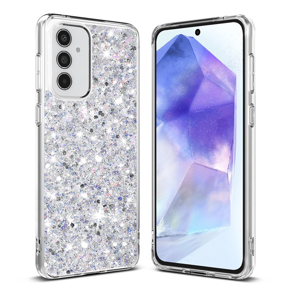 Techsuit - Sparkly Glitter - Samsung Galaxy A55 5G - White