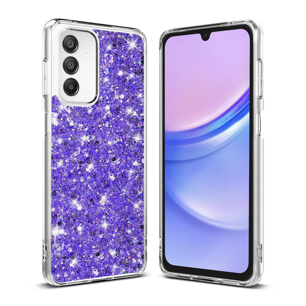 Techsuit - Sparkly Glitter - Samsung Galaxy A15 4G / A15 5G - Purple