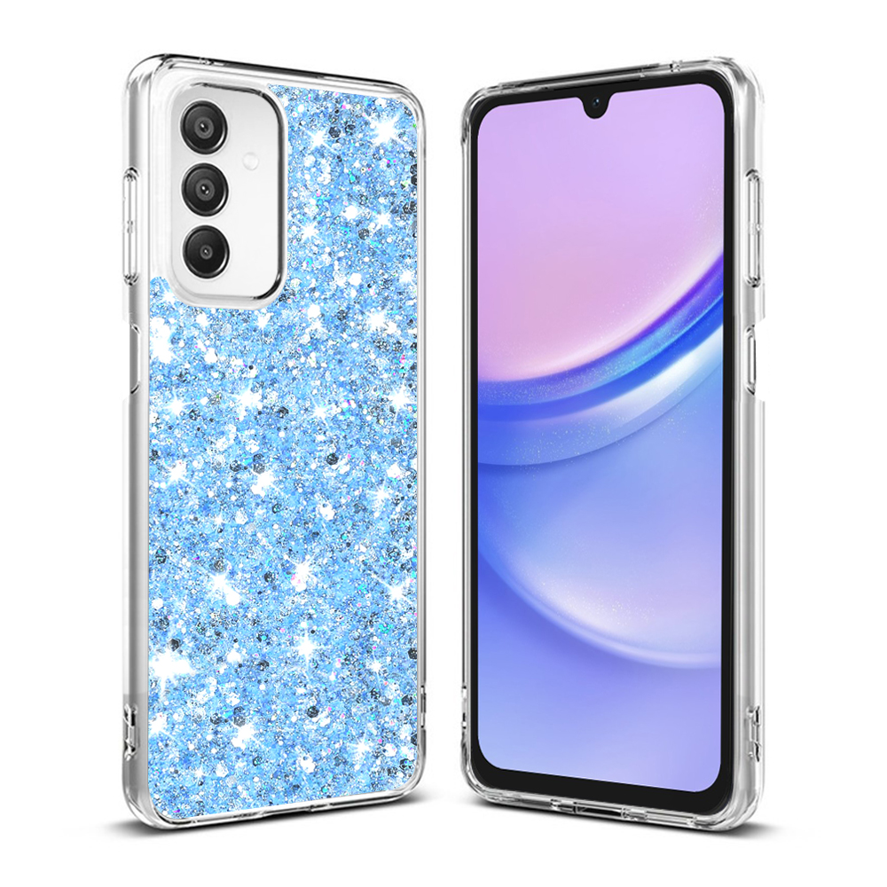 Techsuit - Sparkly Glitter - Samsung Galaxy A15 4G / A15 5G - Blue