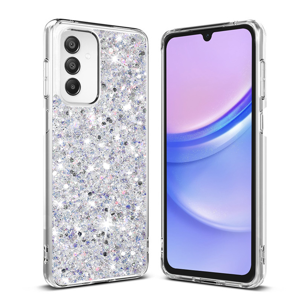 Techsuit - Sparkly Glitter - Samsung Galaxy A15 4G / A15 5G - White