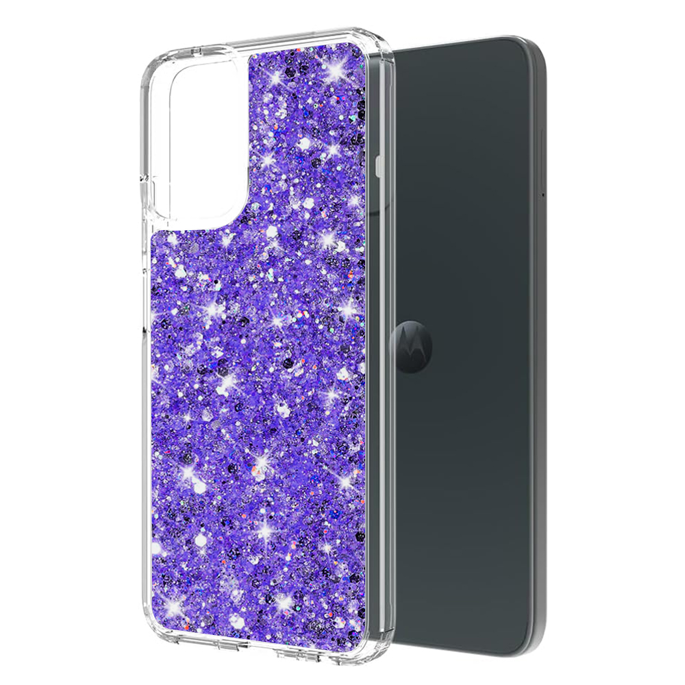 Techsuit - Sparkly Glitter - Motorola Moto G14 - Purple