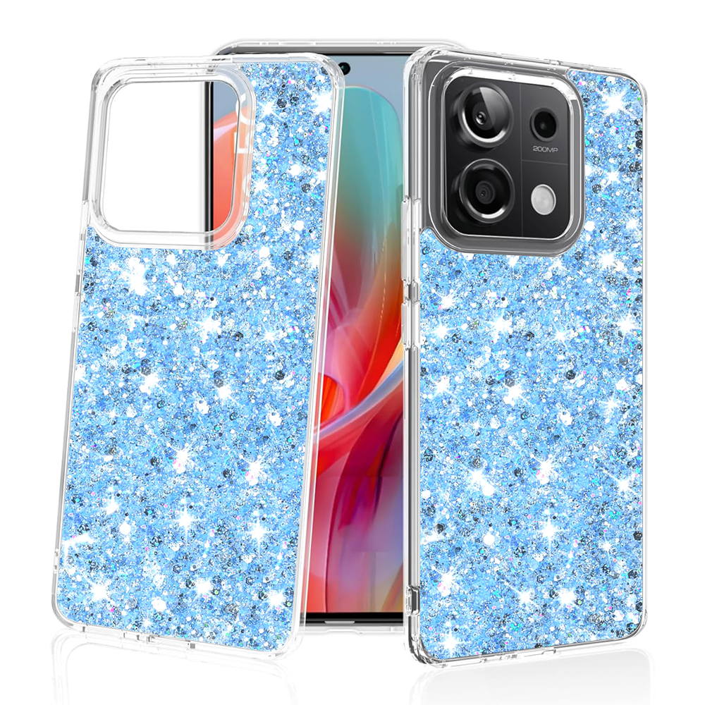 Techsuit - Sparkly Glitter - Xiaomi Redmi Note 13 Pro 5G / Poco X6 - Blue