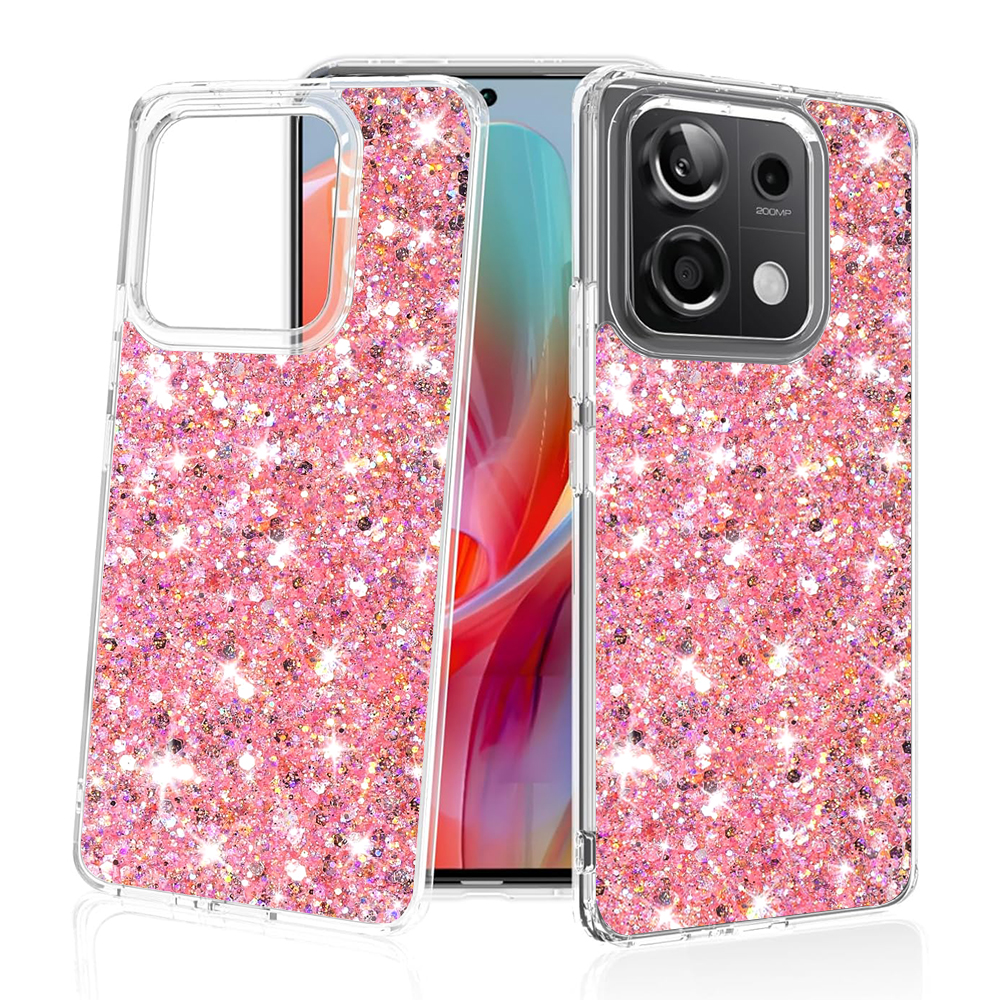 Techsuit - Sparkly Glitter - Xiaomi Redmi Note 13 Pro 5G / Poco X6 - Pink