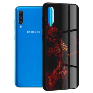 Techsuit - Glaze Series - Samsung Galaxy A30s / A50 / A50s - Red Nebula