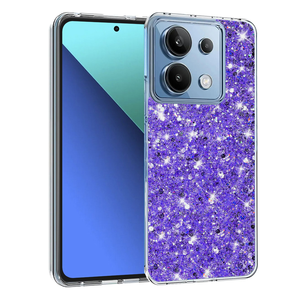 Techsuit - Sparkly Glitter - Xiaomi Redmi Note 13 4G - Purple