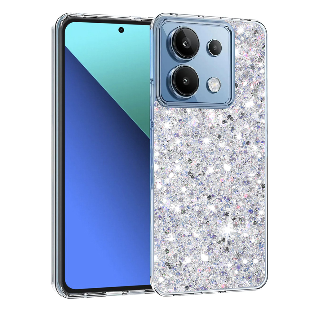 Techsuit - Sparkly Glitter - Xiaomi Redmi Note 13 4G - White