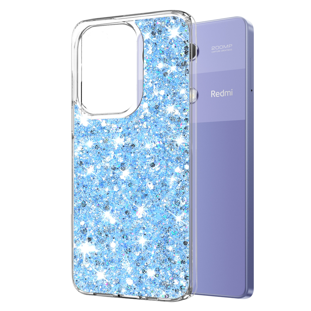 Techsuit - Sparkly Glitter - Xiaomi Redmi Note 13 Pro 4G / Poco M6 Pro 4G - Blue