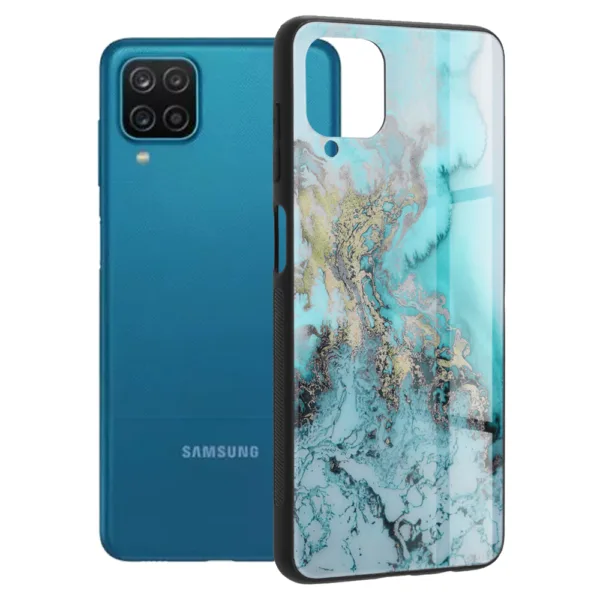 Techsuit - Glaze Series - Samsung Galaxy A12 / A12 Nacho - Blue Ocean