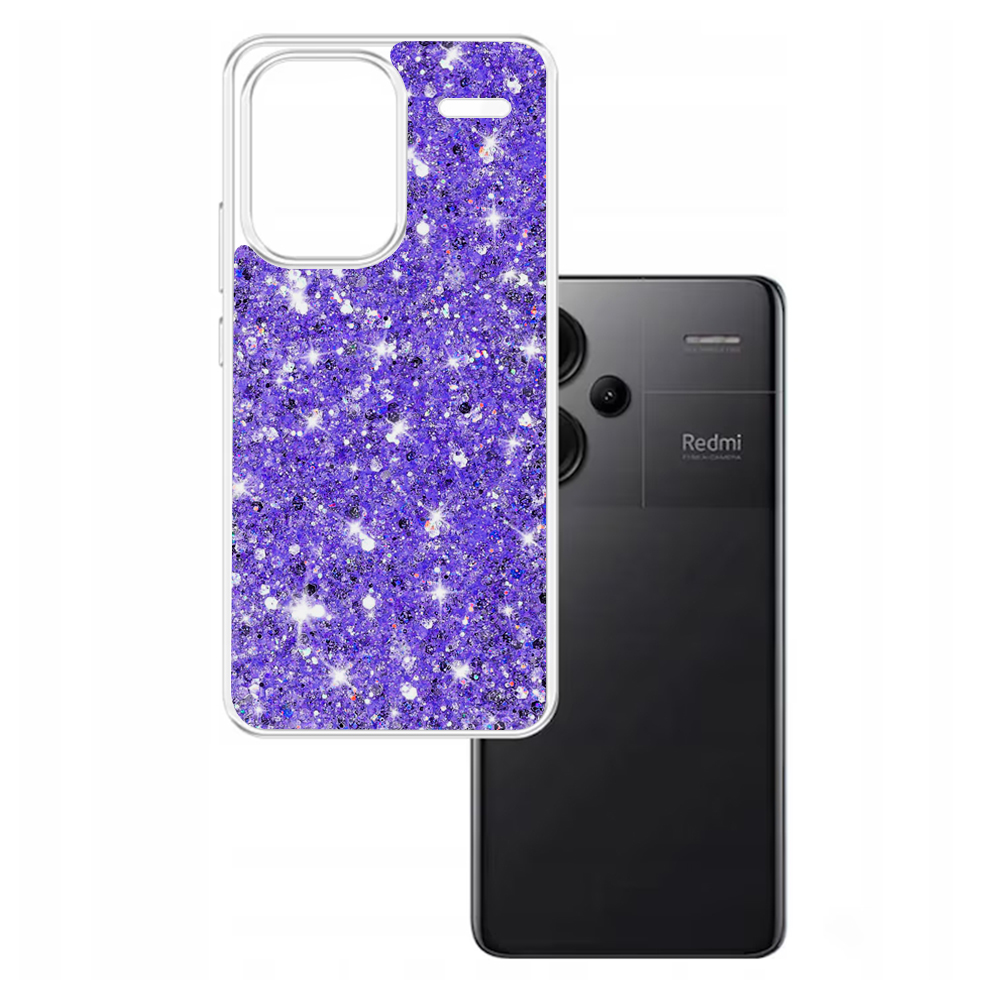 Techsuit - Sparkly Glitter - Xiaomi Redmi Note 13 Pro+ 5G - Purple