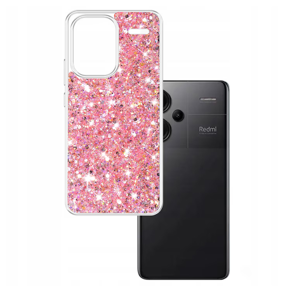 Techsuit - Sparkly Glitter - Xiaomi Redmi Note 13 Pro+ 5G - Pink