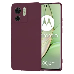 Techsuit - SoftFlex - Motorola Edge 40 / Edge (2023) - Plum Red