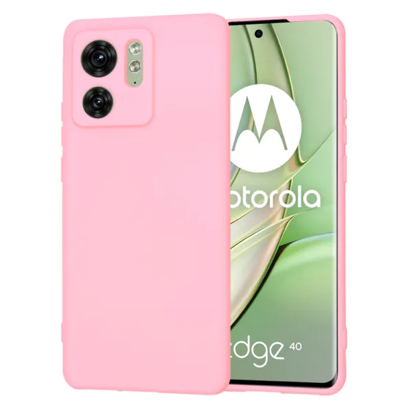 Techsuit - SoftFlex - Motorola Edge 40 / Edge (2023) - Chalk Pink